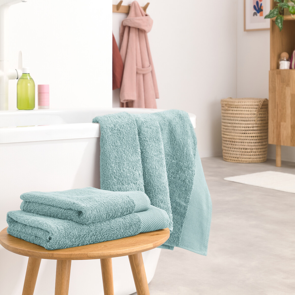 Drap de bain uni 500 g/m², Scenario céladon, LA REDOUTE INTERIEURS