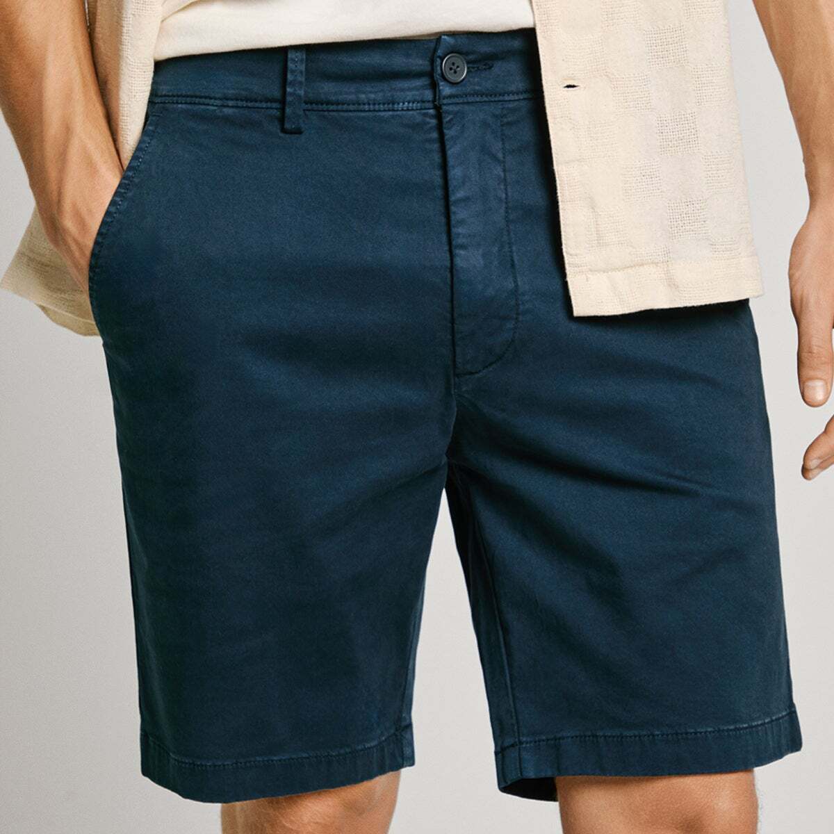 Bermuda Chino Coupe Regular bleu dulwich, PEPE JEANS