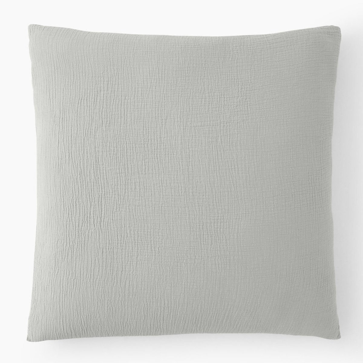 Taie d'oreiller 100% gaze de coton gris glacier, BATON ROUGE