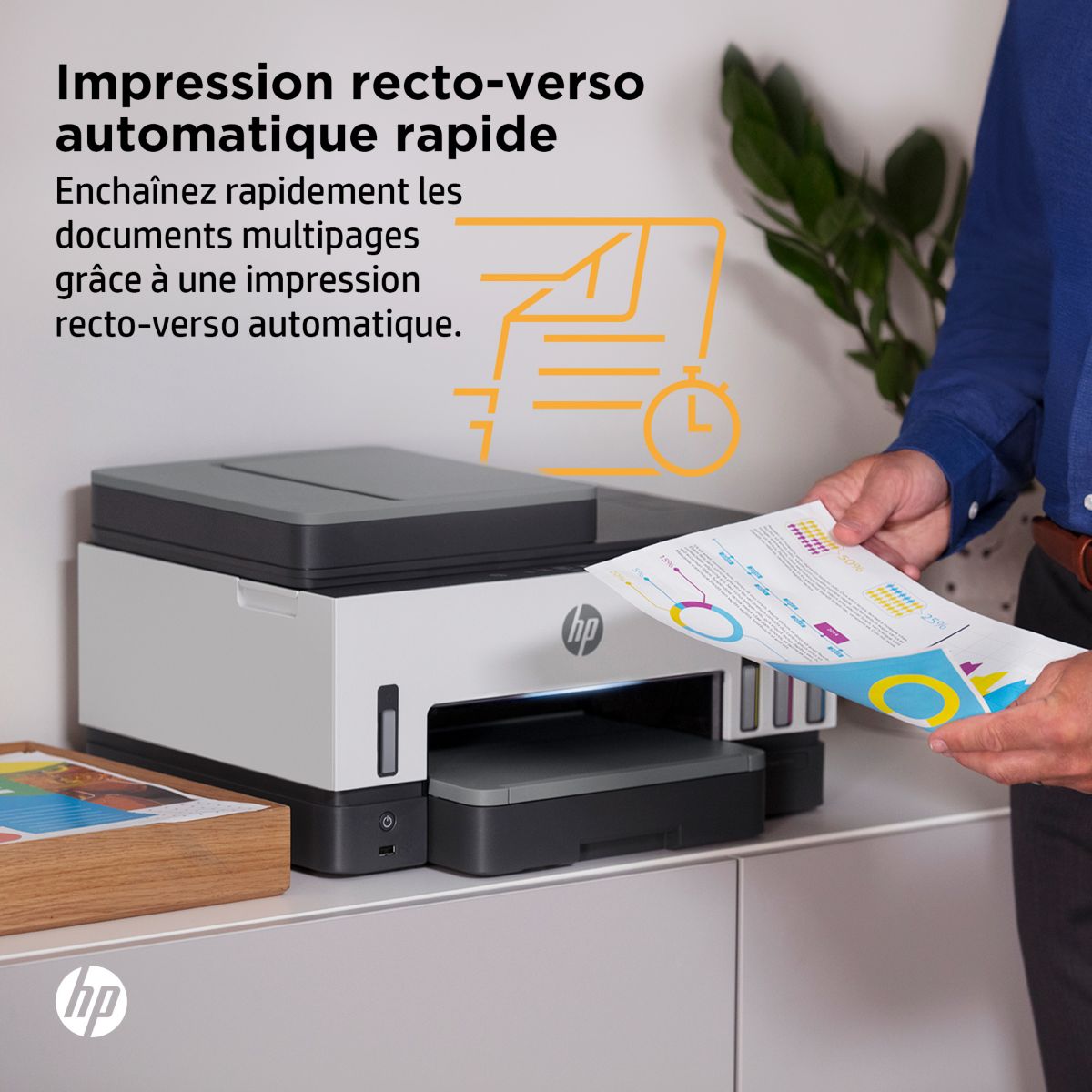 Imprimante jet d'encre Smart Tank Plus 7605/7606 couleur unique, HP