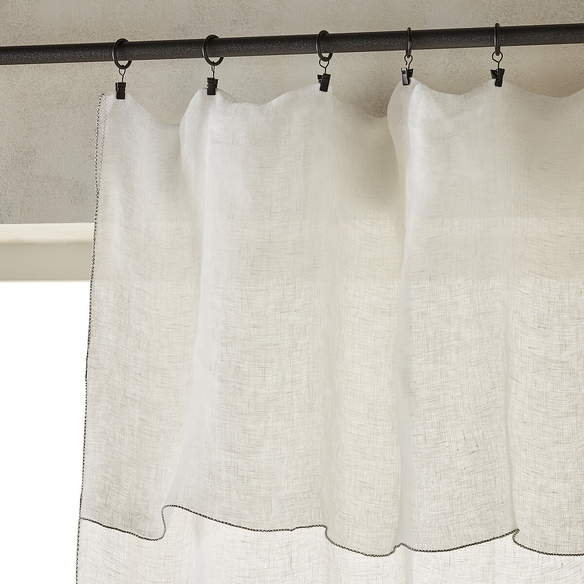 Tenda in voile di lino, Noctuelle bianco, AM.PM