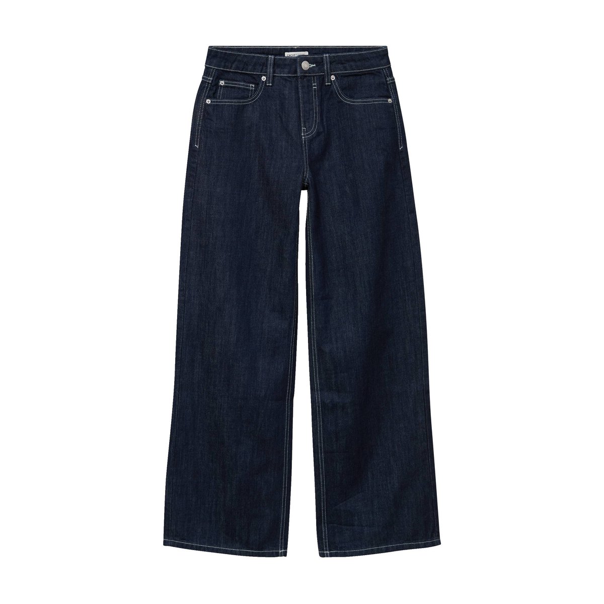 Jean wide leg taille basse denim brut, CACHE CACHE