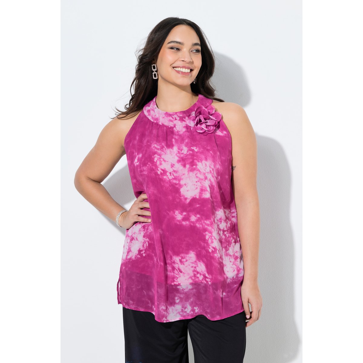 Blouse sans manches magenta, ULLA POPKEN