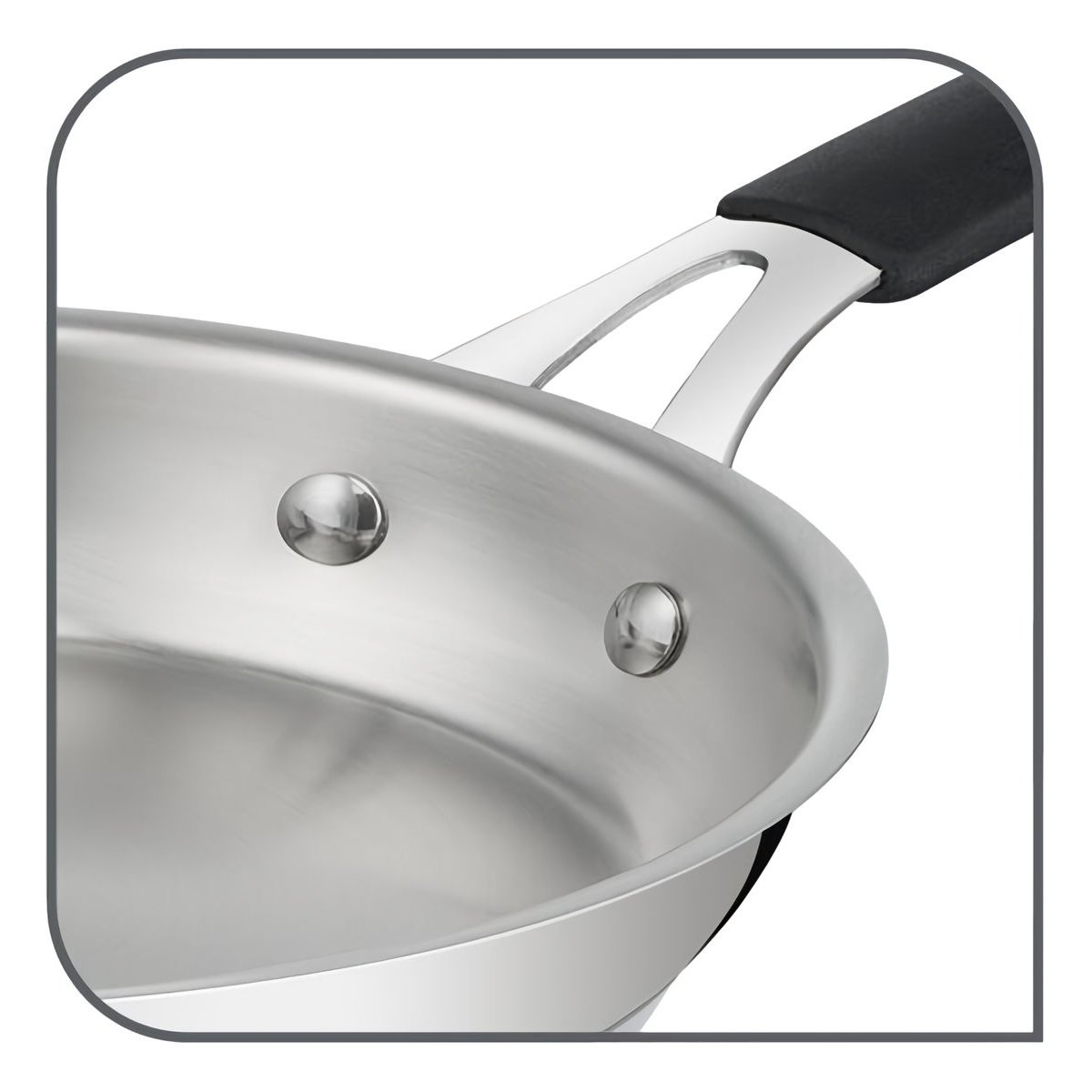 Poêle à frire ø20 cm tempra® en inox gris, LAGOSTINA
