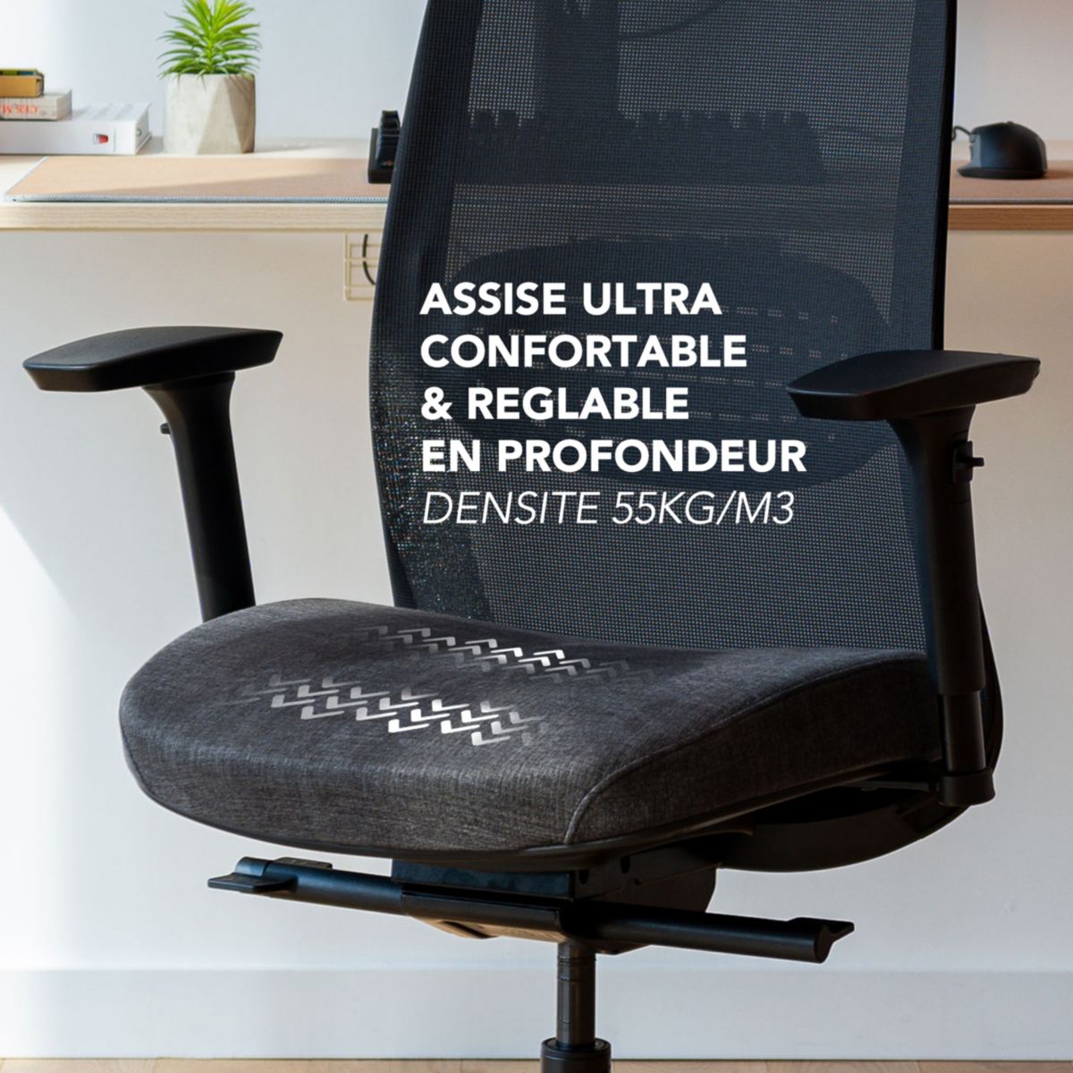 Chaise gaming C15 Ergo Noir Progress couleur unique, SKILLKORP