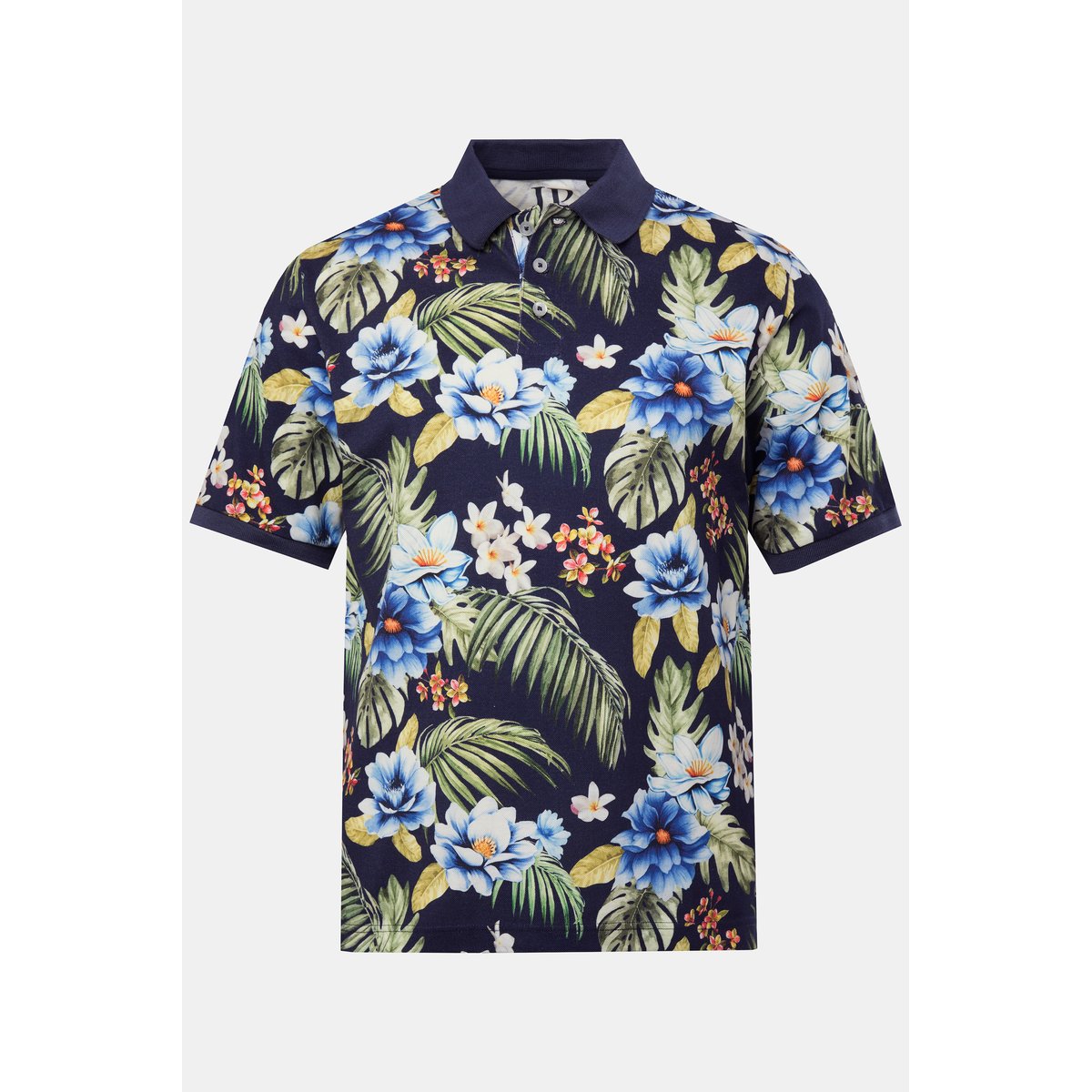Polo en tissu piqué bleu marine, JP1880