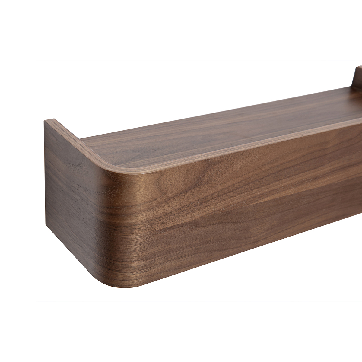 Etagère murale bois foncé noyer L48 cm HOPE noyer, MILIBOO