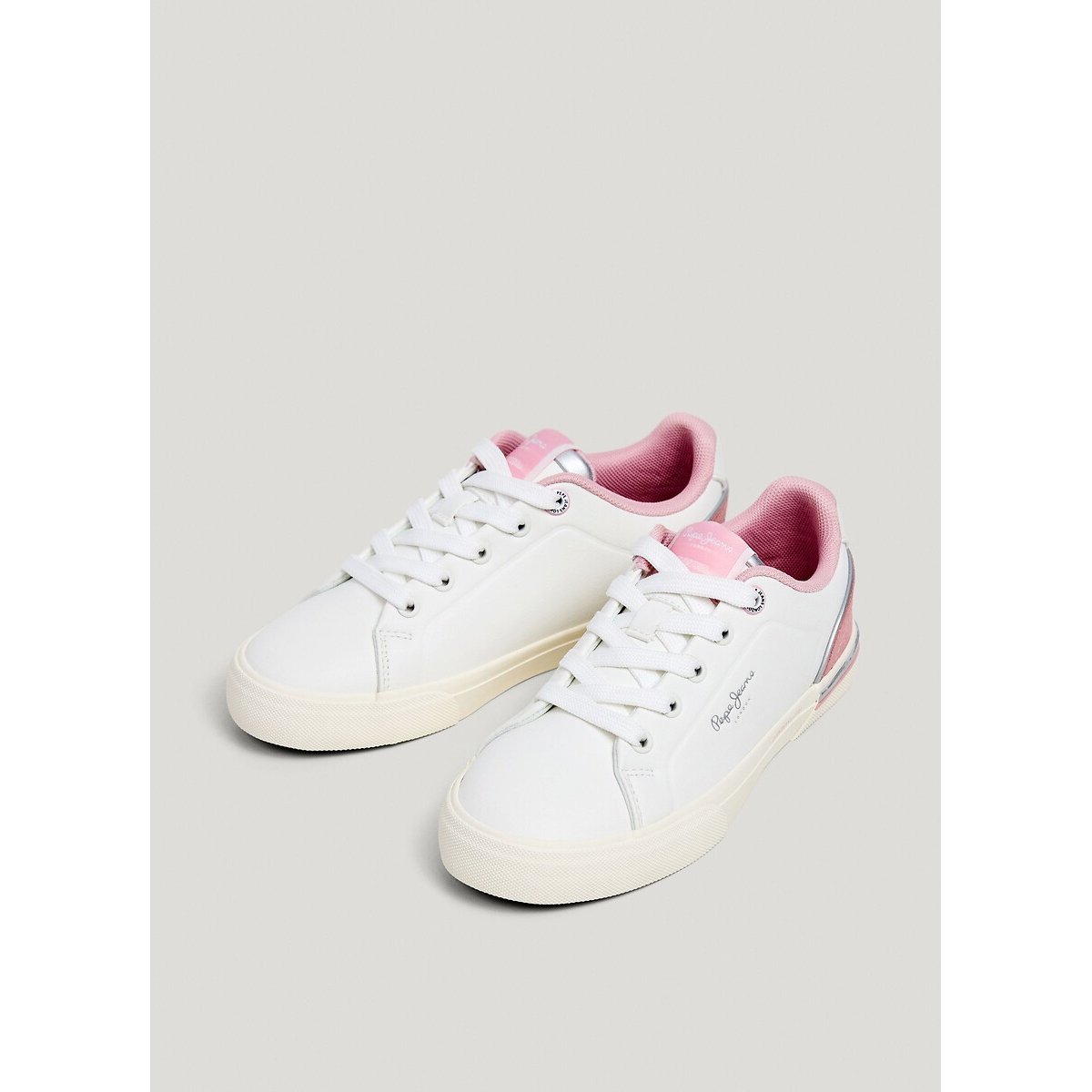 Kids Kenton Pure Trainers white, PEPE JEANS
