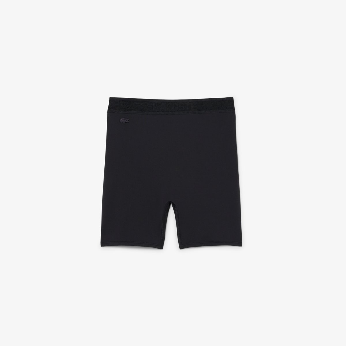 Short cycliste taille haute microfibre noir-031, LACOSTE