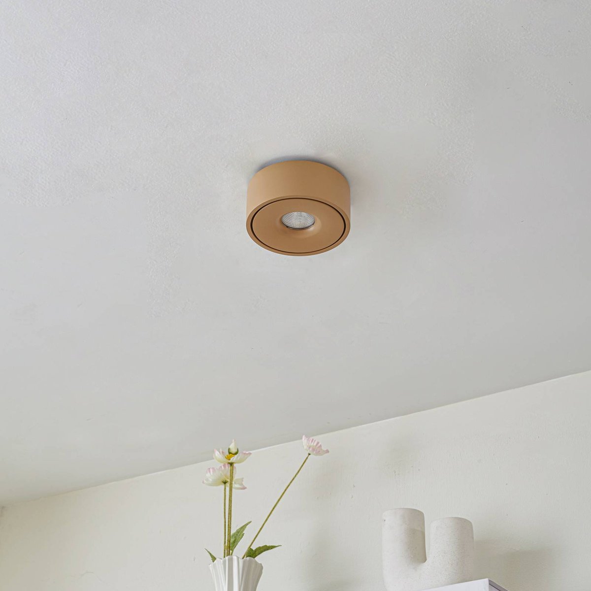 Plafonnier en aluminium moderneLED, Rotari brun, ARCCHIO