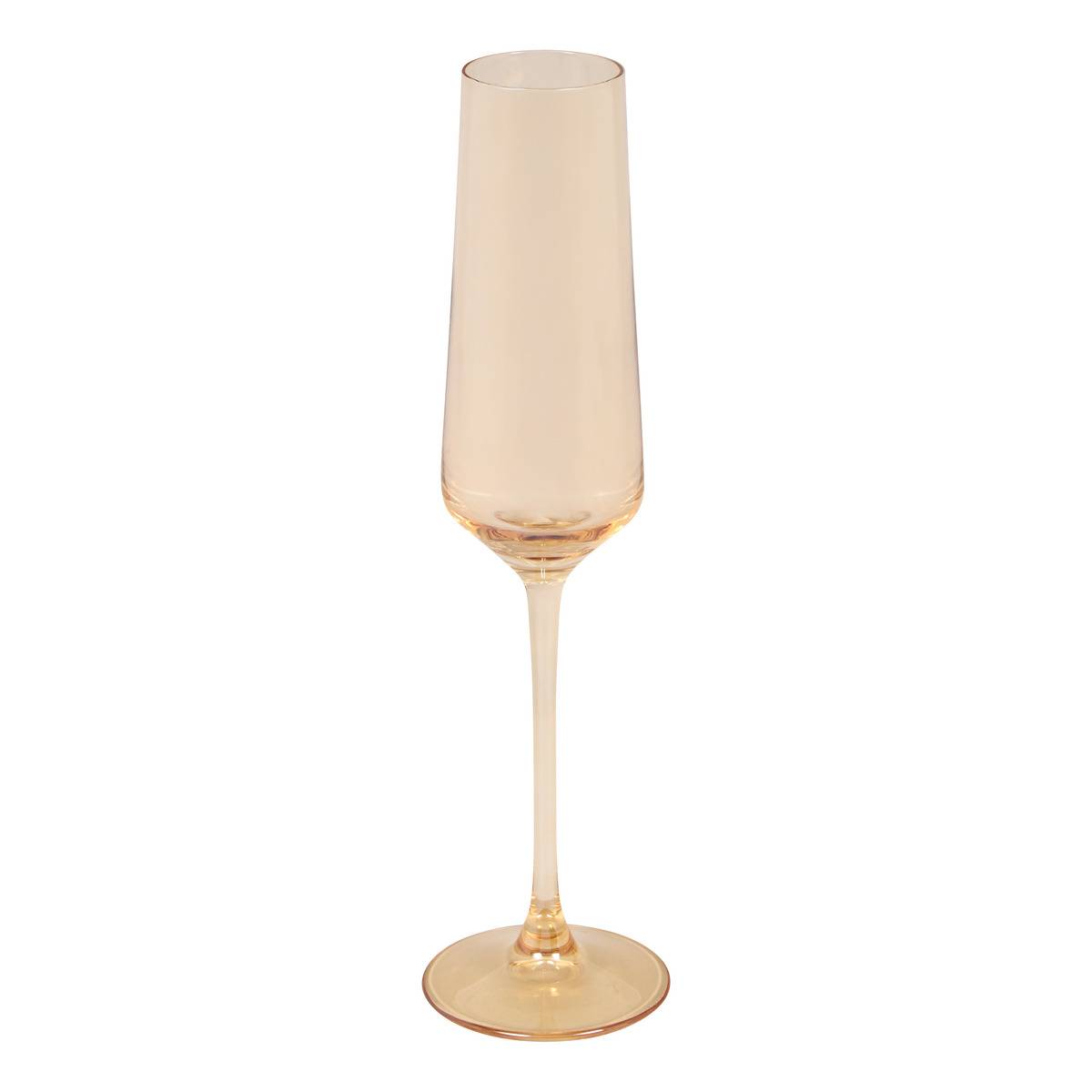 Lot de 4 flûtes à champagne en verre AMBRE ambre, ATMOSPHERA