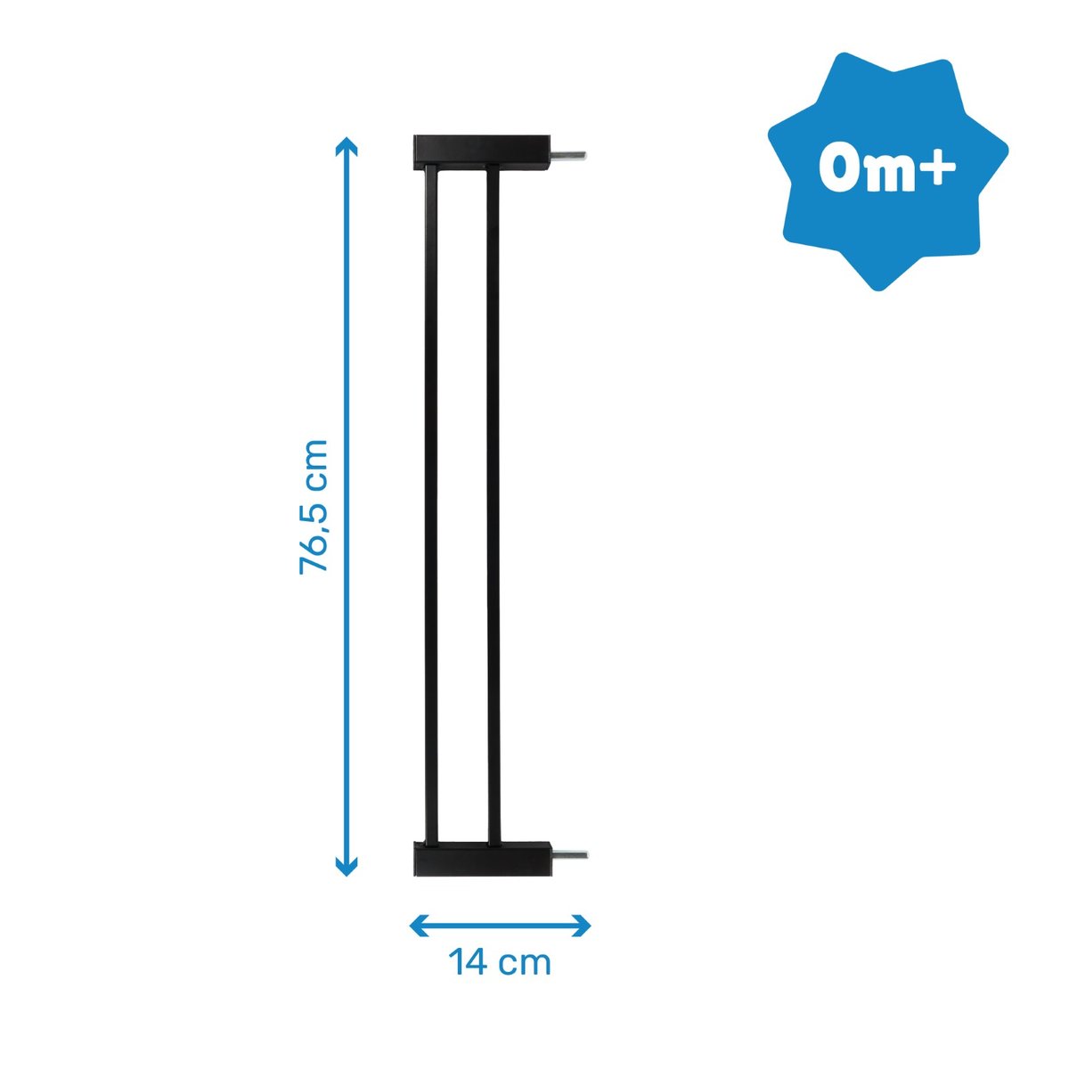 Extension pour barrière de sécurité bébé noir, BADABULLE
