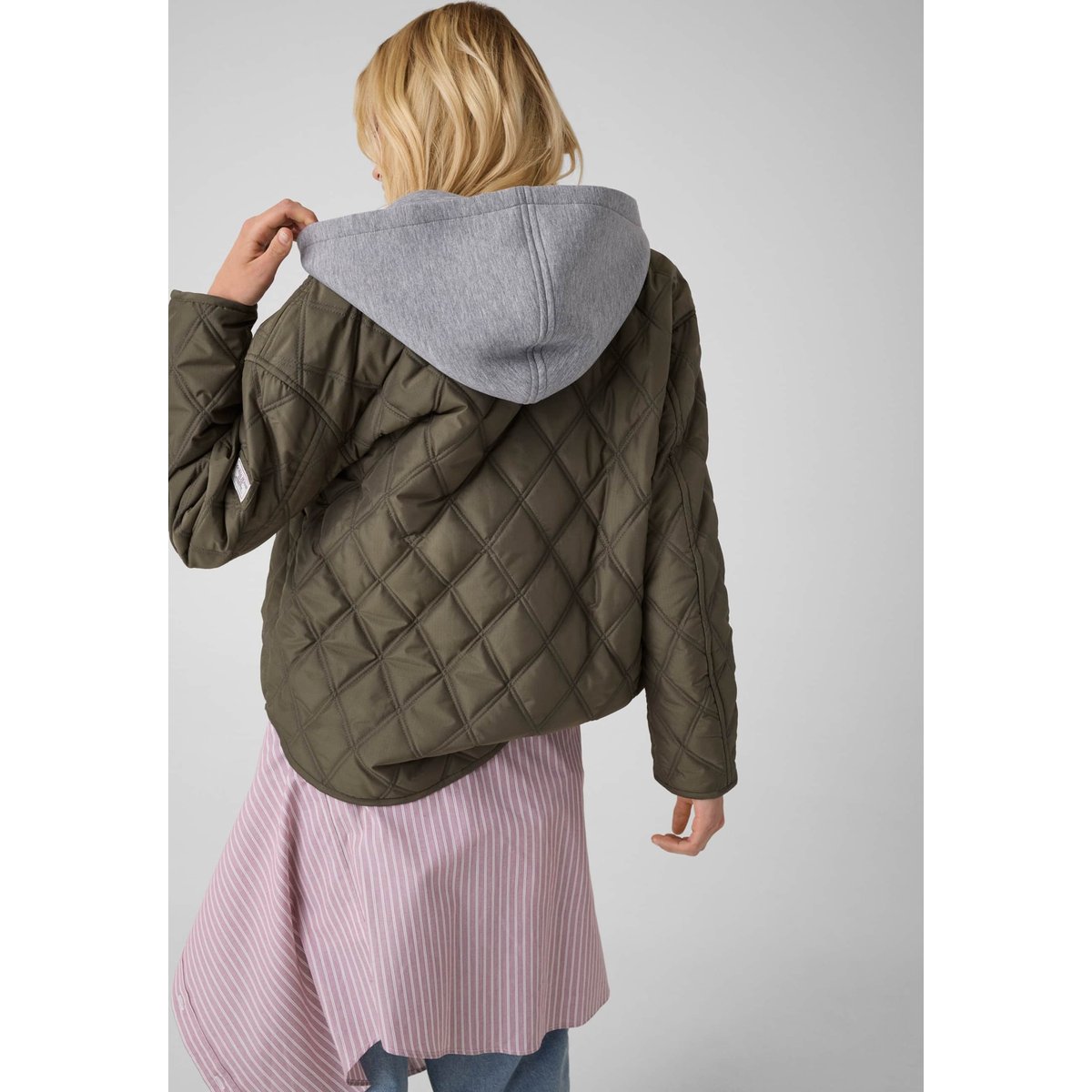 Veste Matelassée À Capuche vert, GUESS