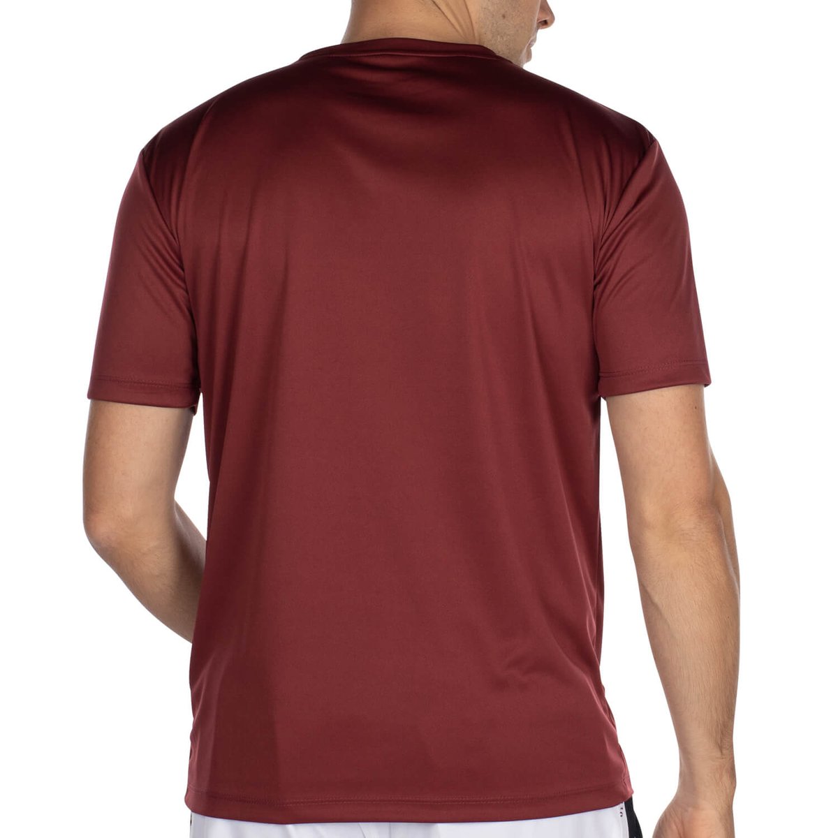 T-shirt de sport col rond bordeaux, SHILTON