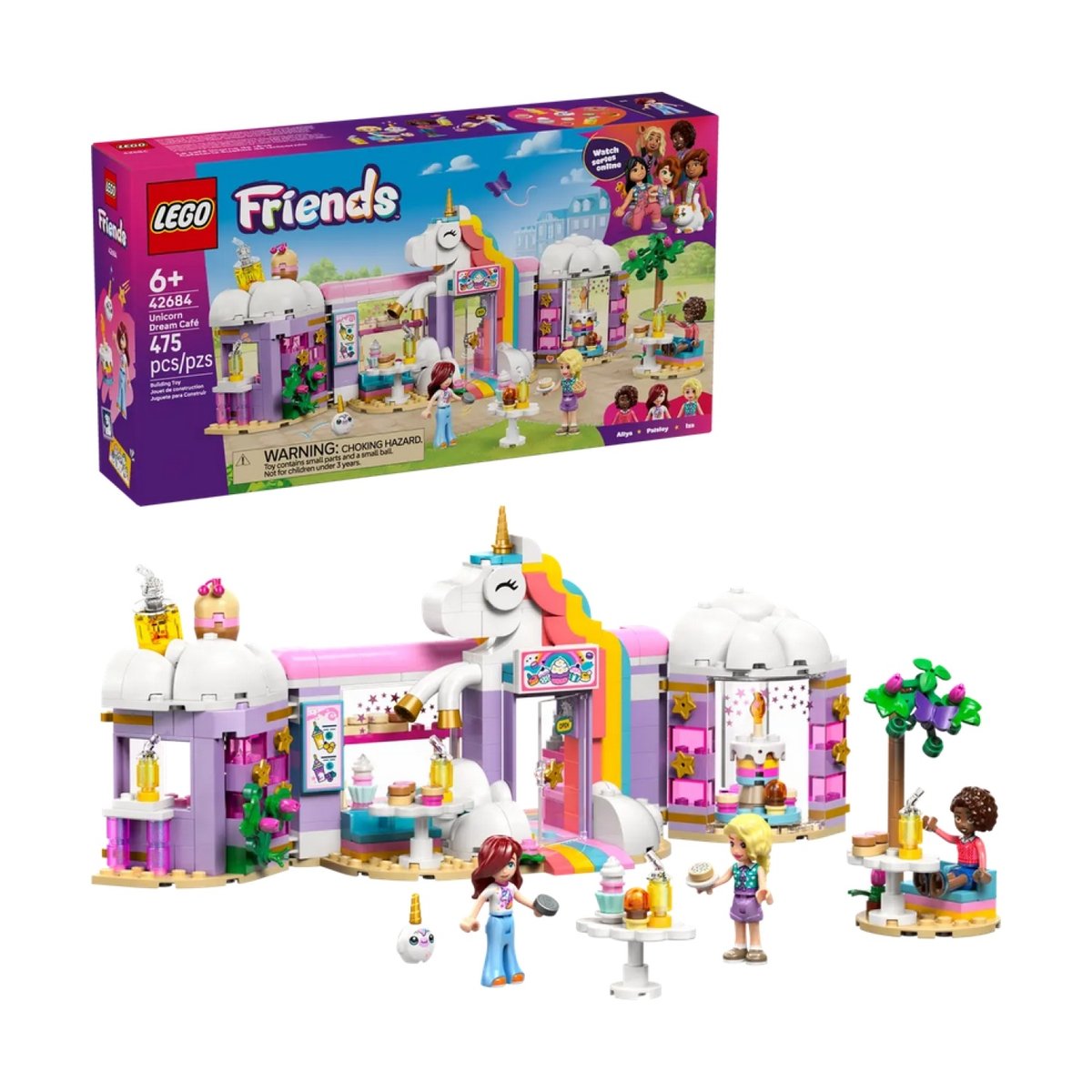 Le café licorne multicolore, LEGO