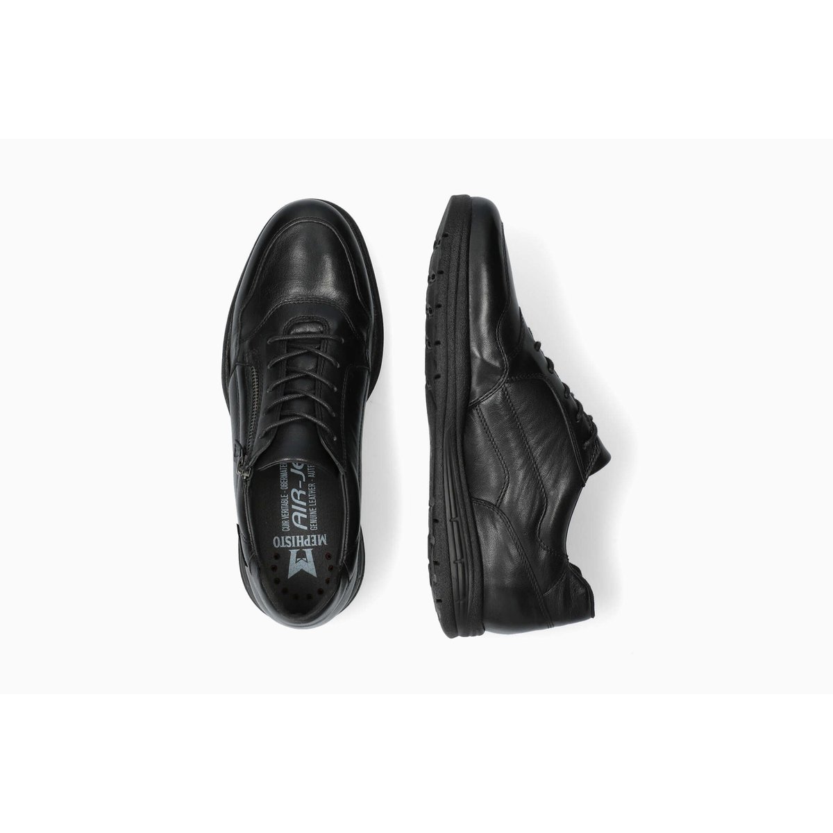 Derbies en cuir ILKAR noir 5143, MEPHISTO