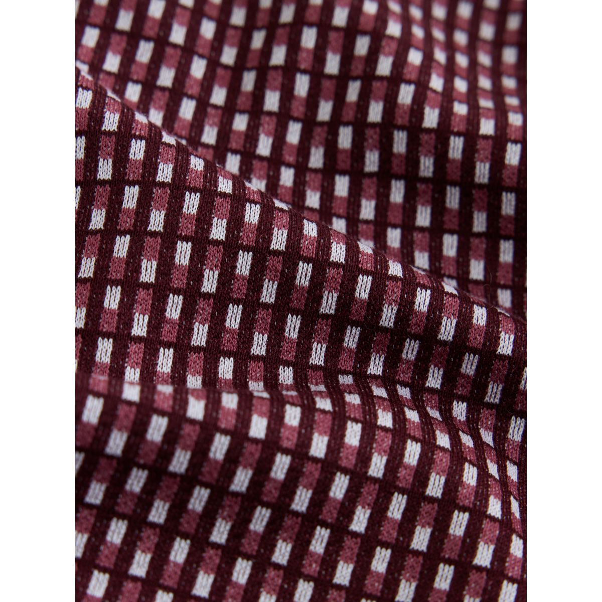 Polo à motif rouge bourgogne, NEXT