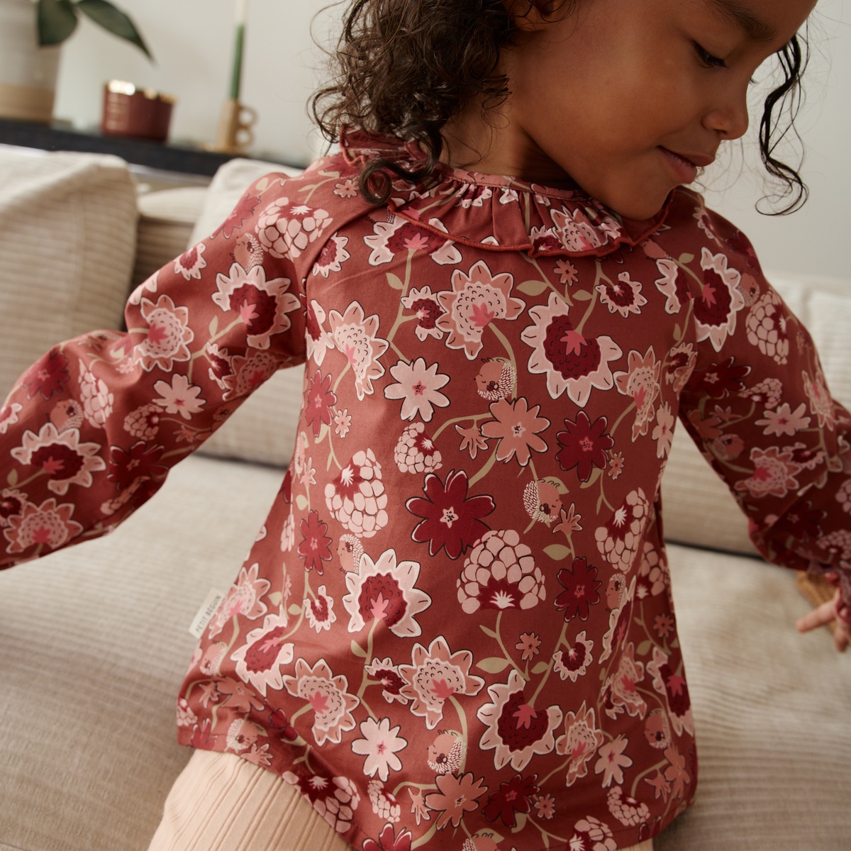 Blouse enfant en popeline Harmony rose, PETIT BEGUIN