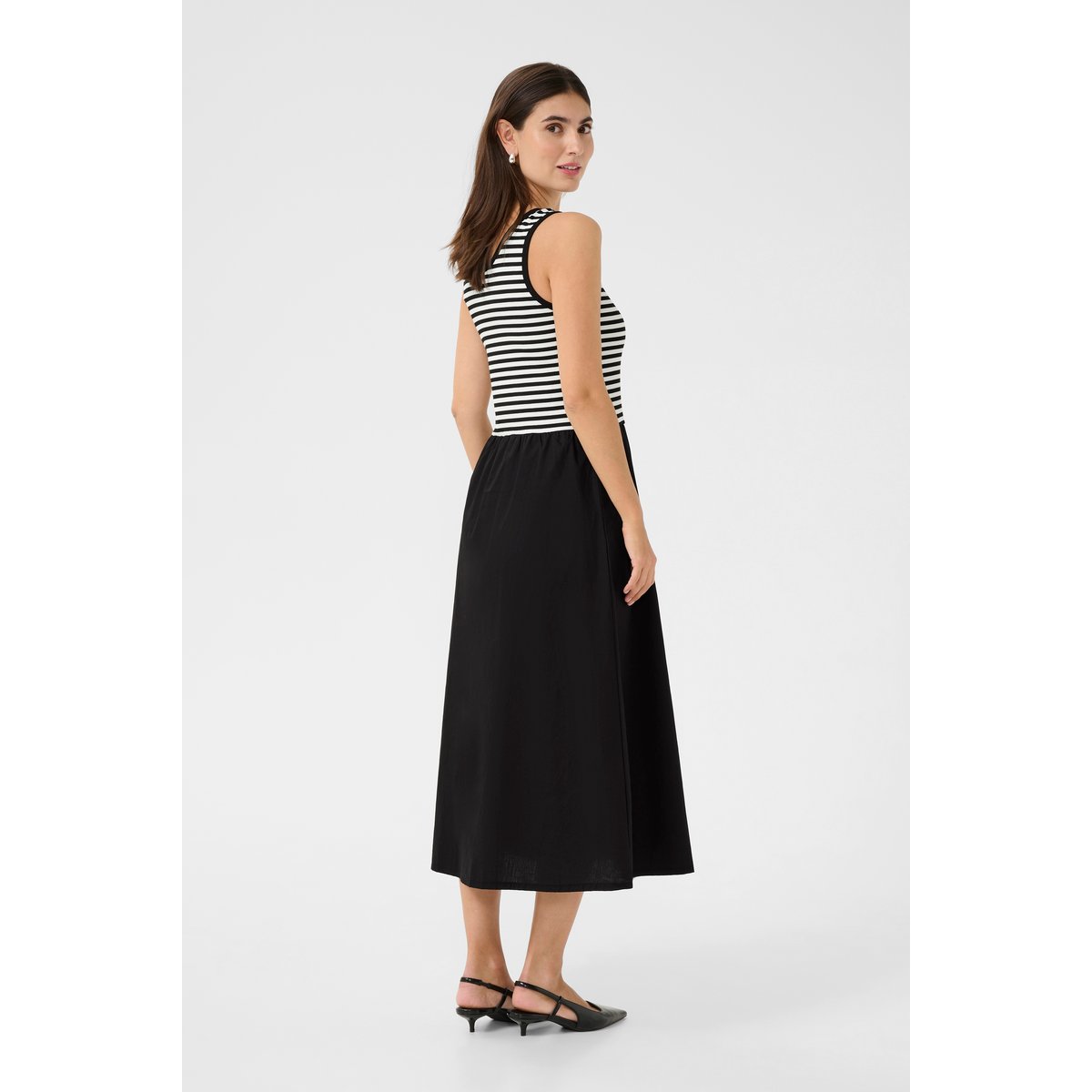 Dress noir/blanc stripes, CULTURE