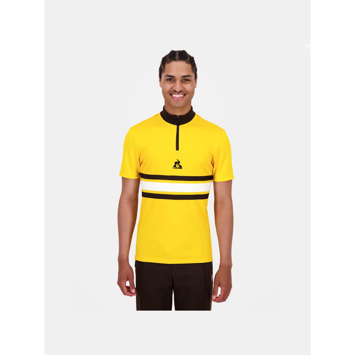 Maillot Unisexe Héritage amber yellow, LE COQ SPORTIF