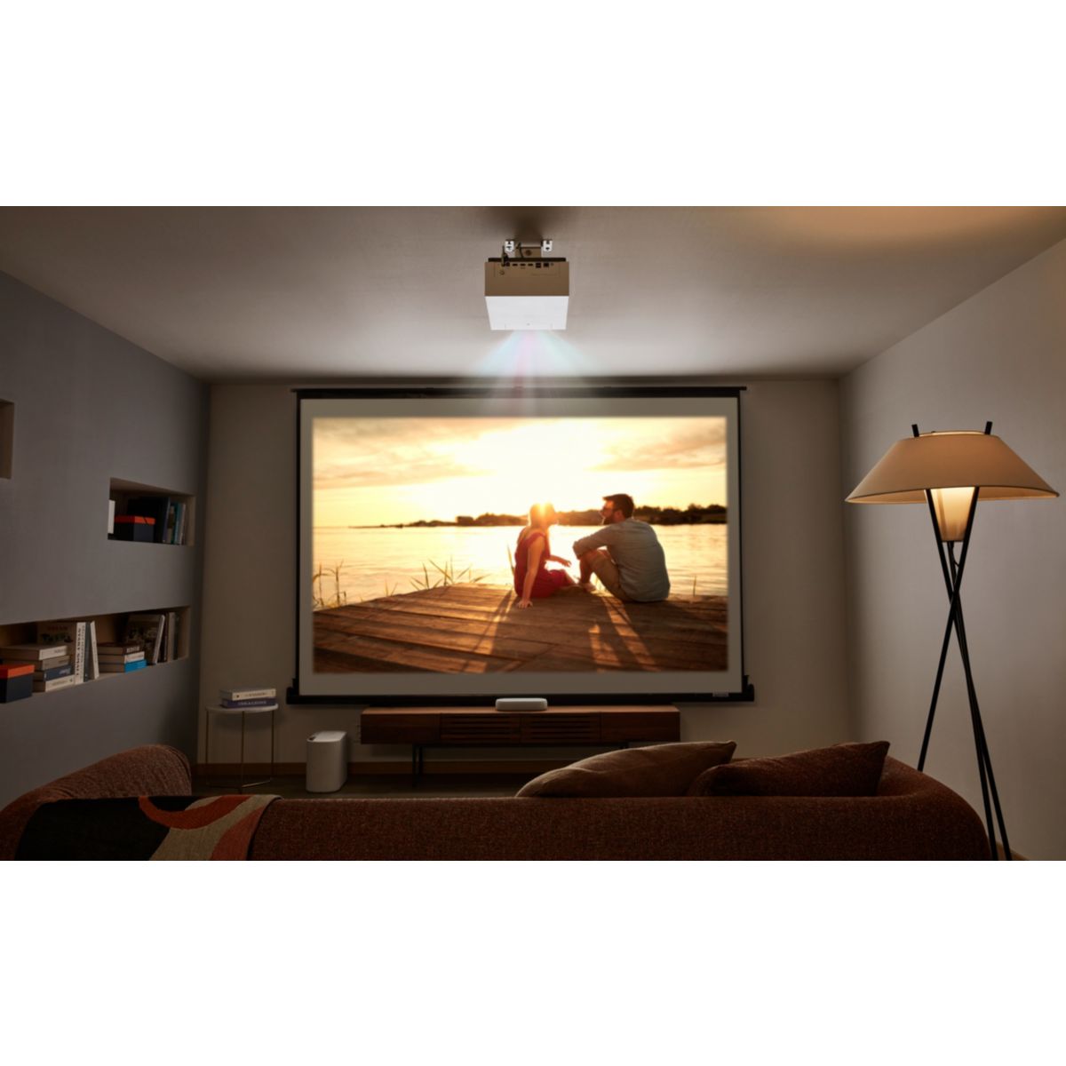 Vidéoprojecteur home cinéma HU710PW blanc, LG