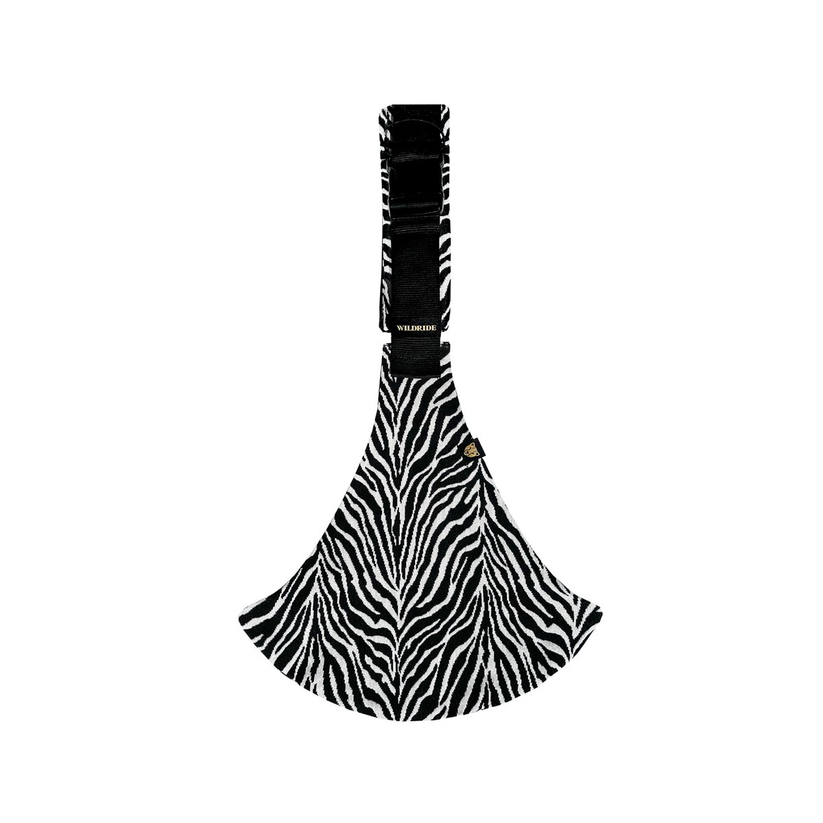 Porte-bébé de hanche premium noir et blanc zèbre, WILDRIDE