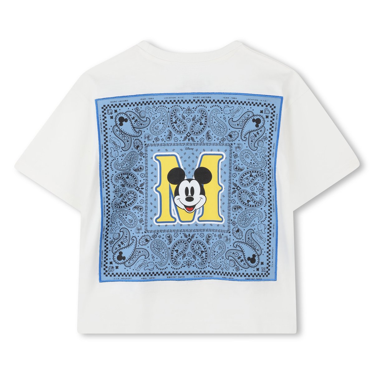 T-shirt en jersey de coton ivoire pastel, MARC JACOBS