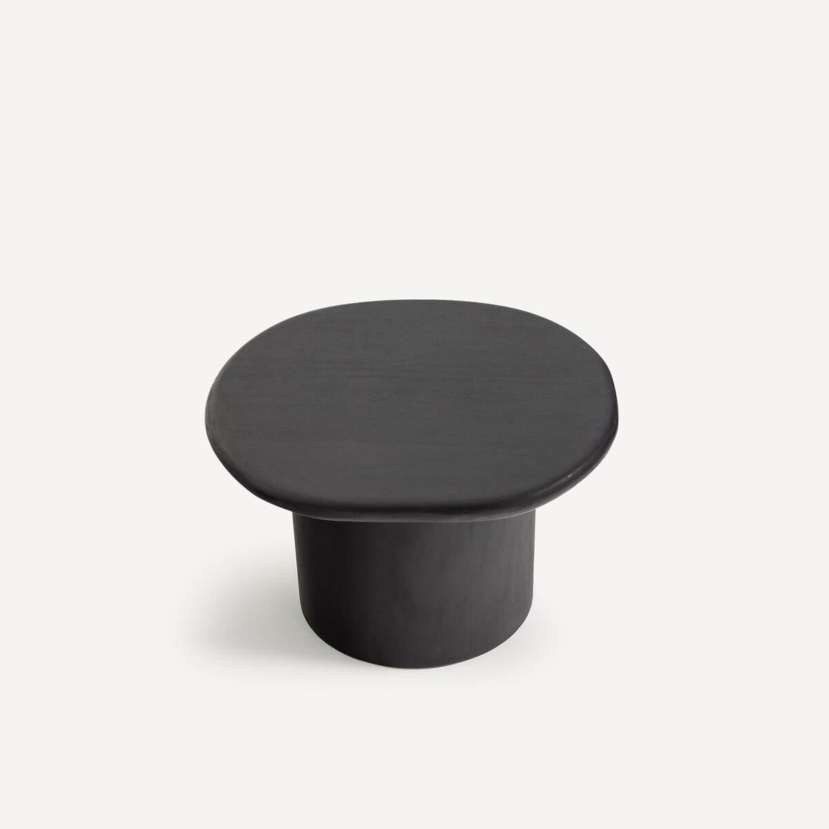 Table basse en acacia massif, hauteur 31 cm, Oreus noir, AM.PM