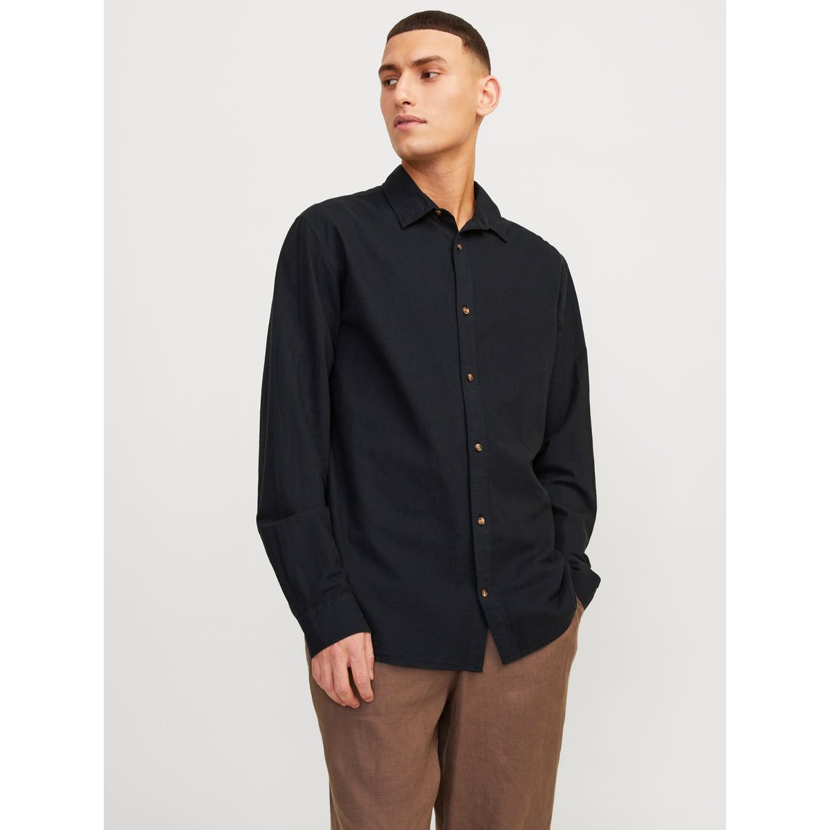 Chemise noire - black, JACK & JONES