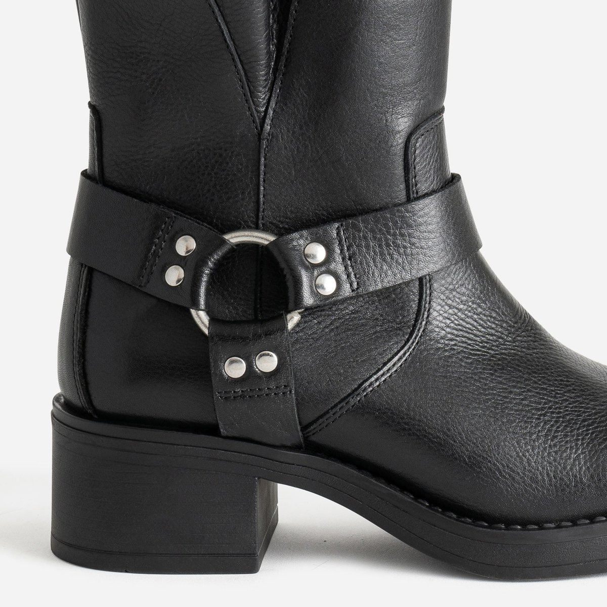 Boots en cuir ADENNA noir, TEXTO
