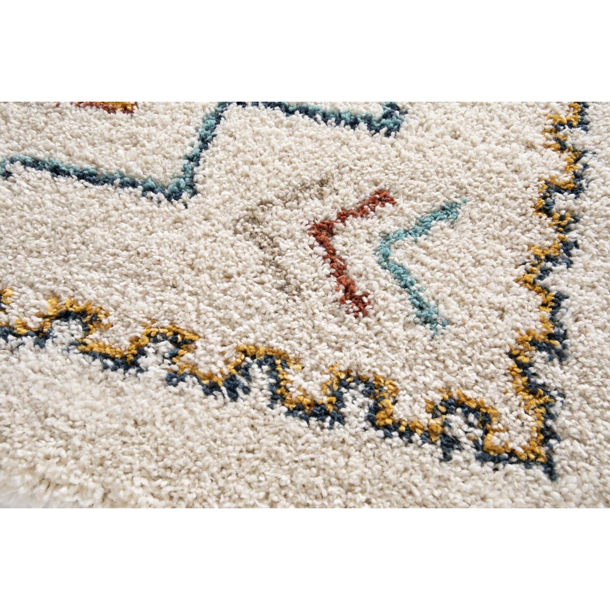 Tapis poils longs style , MIRA multicolore, BOBOCHIC