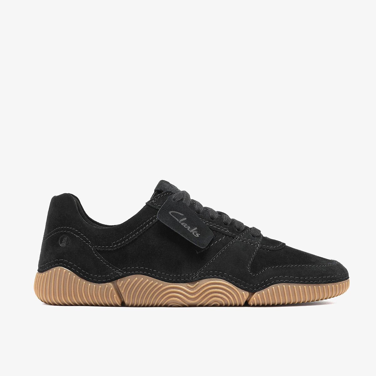 Baskets en cuir suède, SHARPHAM LACE noir, CLARKS