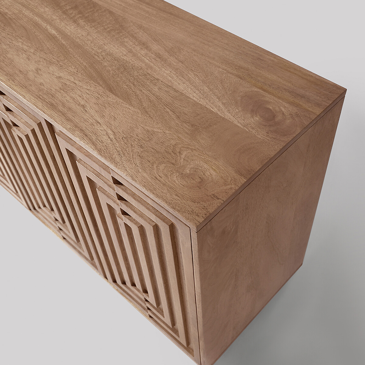 Isola Mango Wood 4 Door Sideboard light wood, SWOON