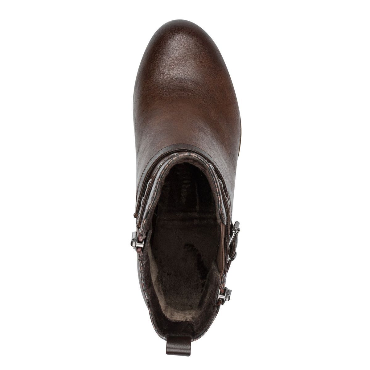 Bottine talon bloc marron antilope, MARCO TOZZI