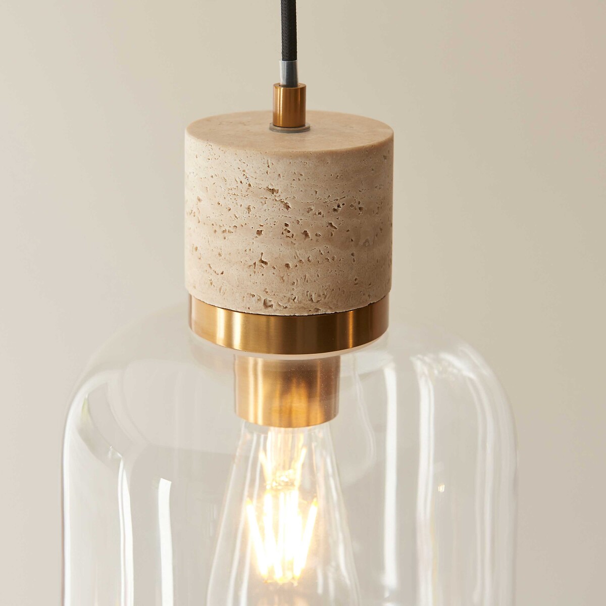 Torro Travertine Pendant Light natural, ÉDITÉ
