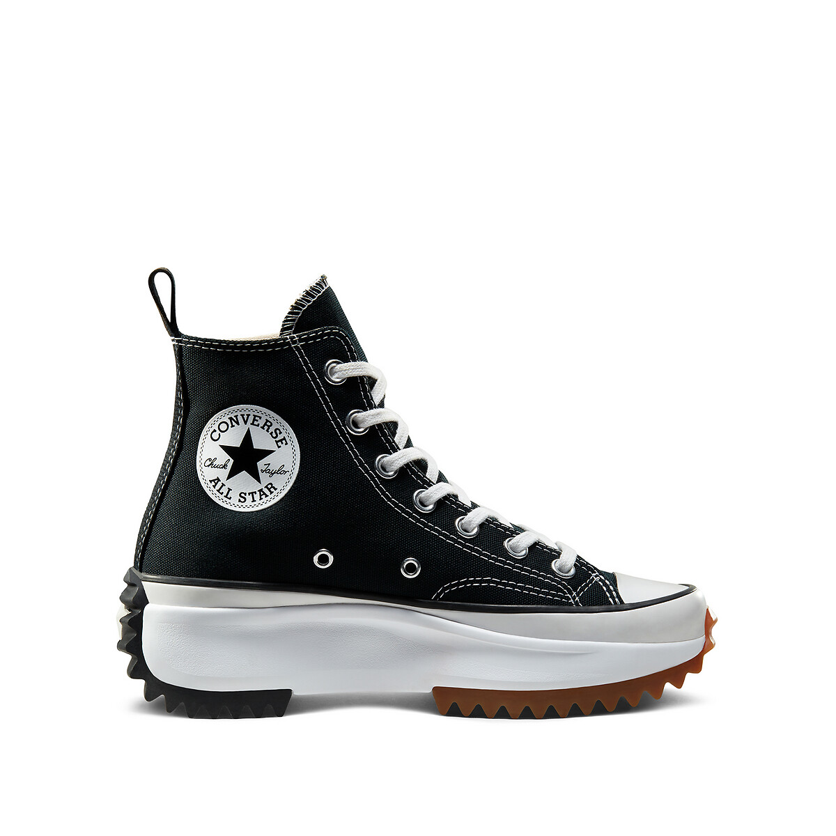 Chuck taylor all star lift leather hi trainers black Converse La Redoute