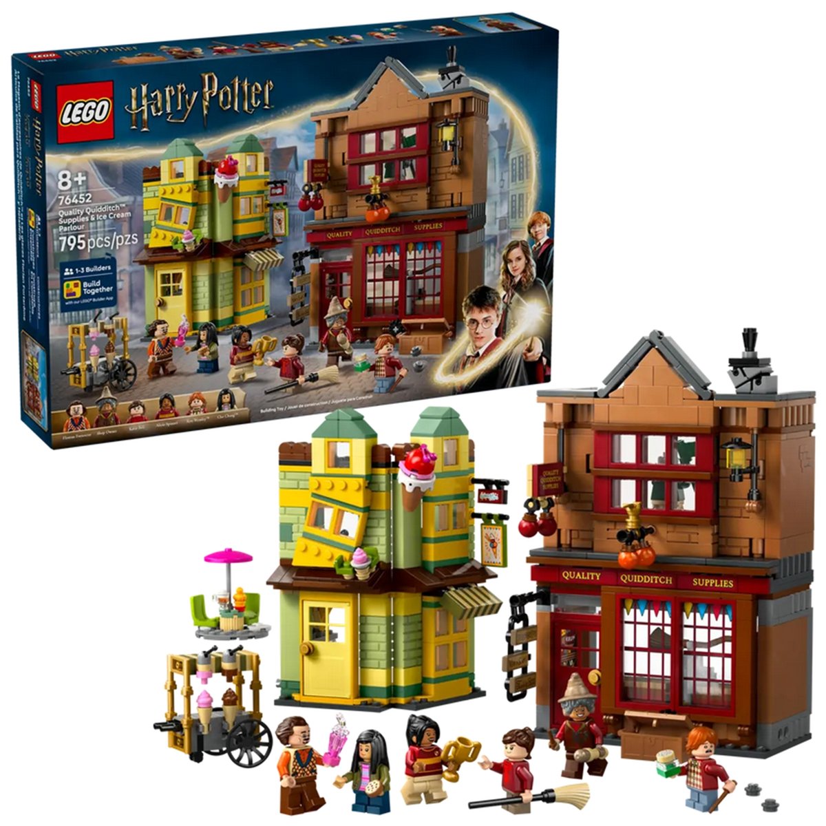 Magasin d'accessoires de Quidditch™ et marchand de glaces multicolore, LEGO