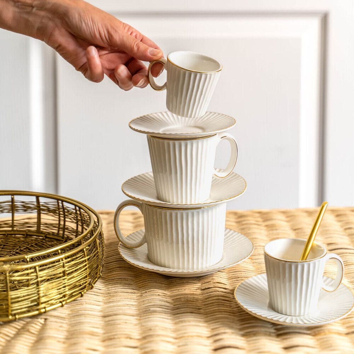 Coffret de 2 petits déjeuner Pure 30 cl blanc, TABLE PASSION