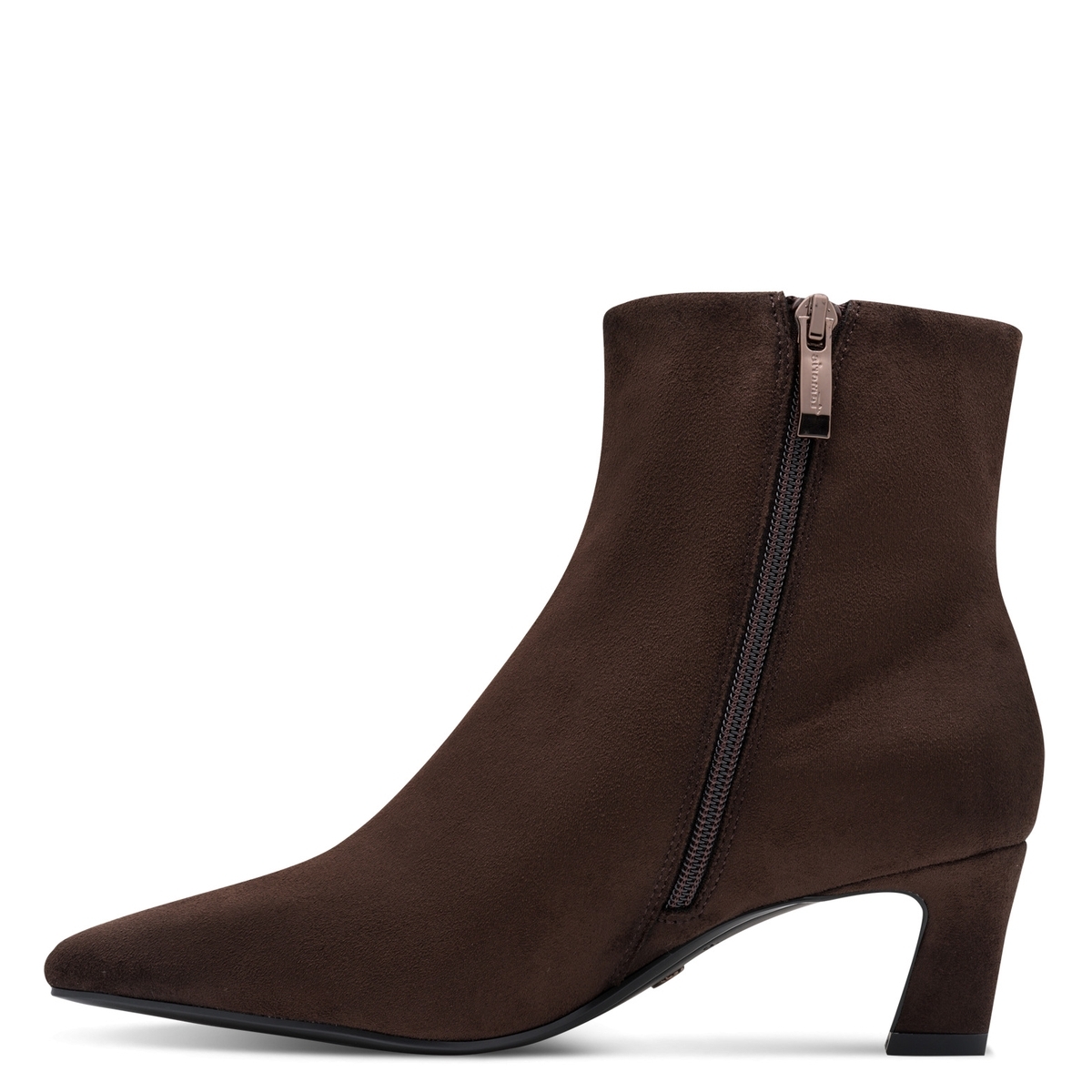 Bottine pointu marron mocca, TAMARIS