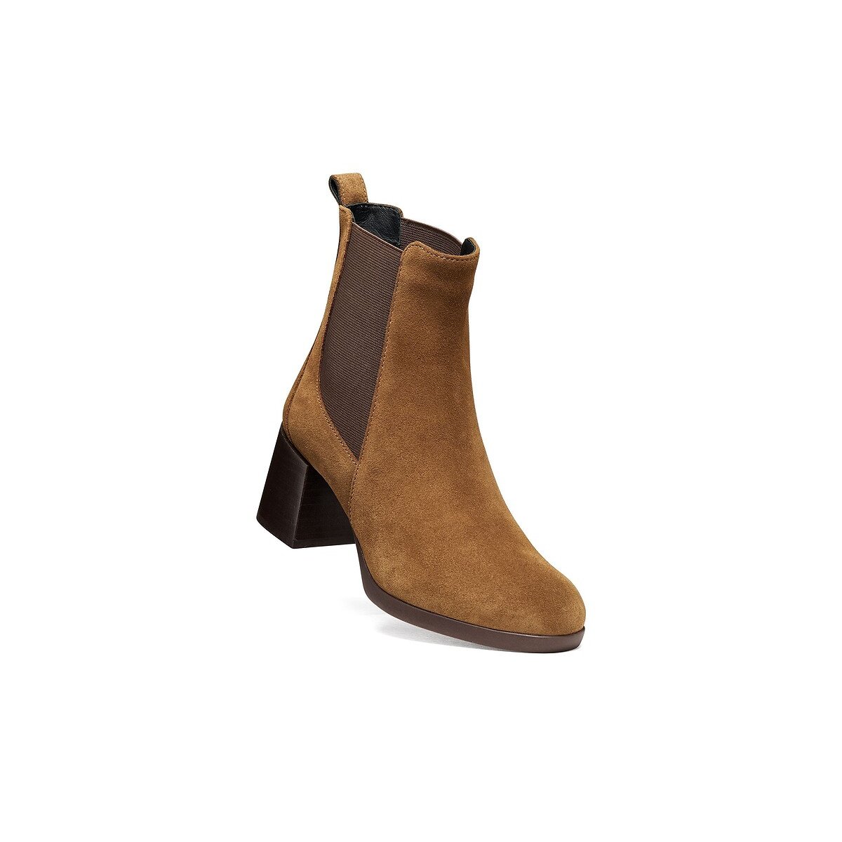 Walk Pleasure 55T Heeled Suede Ankle Boots hazel, GEOX