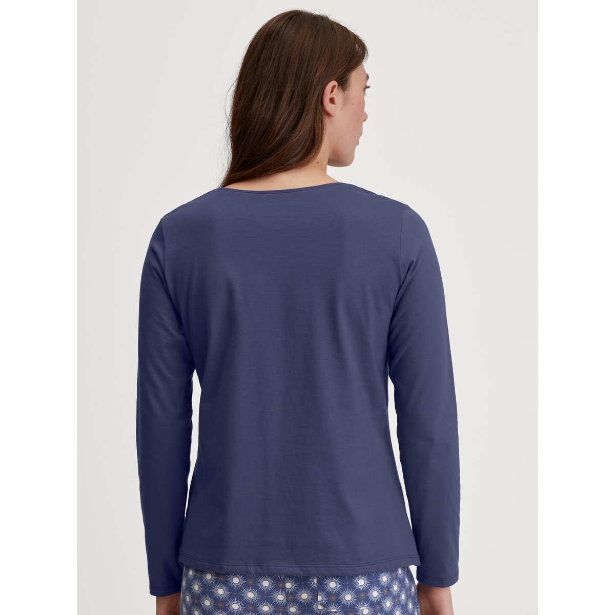 T-shirt à manches longues manches longues Coton FAVOURITES bleu cobalt, CALIDA