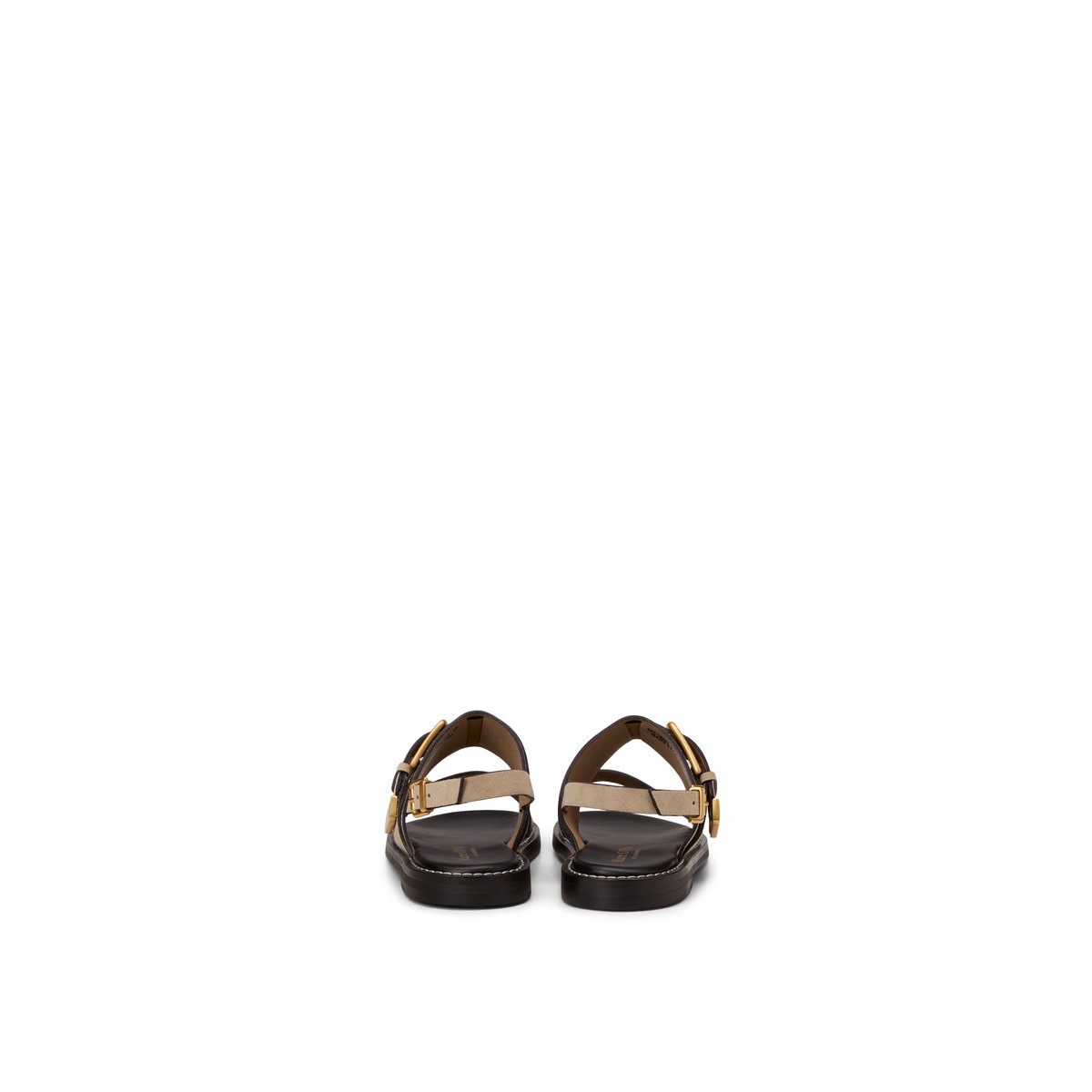 Sandale modèle Stina en cuir velours doux marron clair, MARC O'POLO