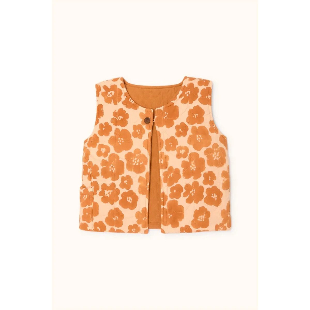 Reversible Waistcoat orange, APACHES COLLECTIONS