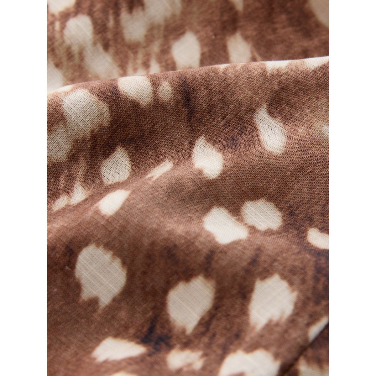 Short à enfiler en lin mélangé motif de cerf, NEXT