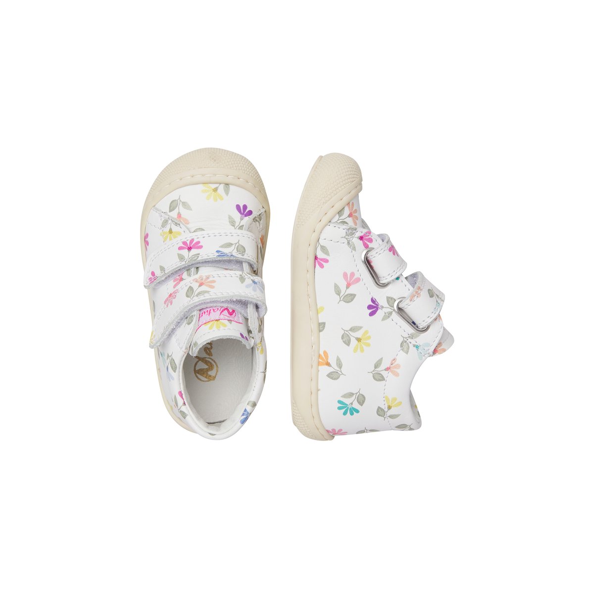 Chaussures premiers pas en cuir COCOON VL blanc-, NATURINO