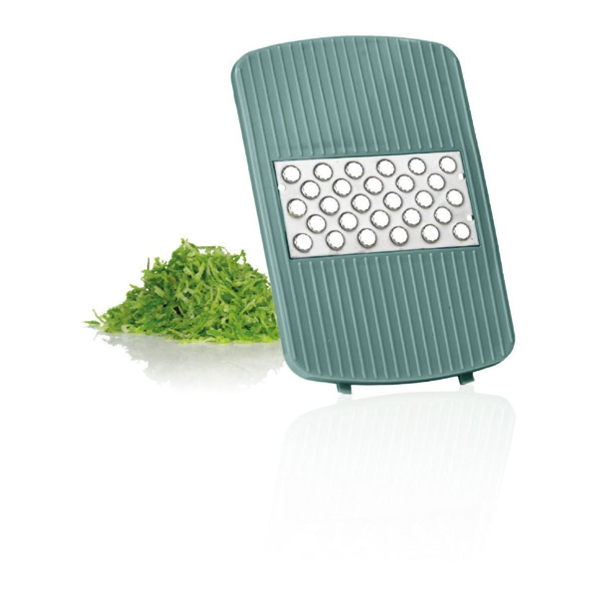 Mandoline multifonction avec recipient vert sauge couleur unique, ESSENTIEL B
