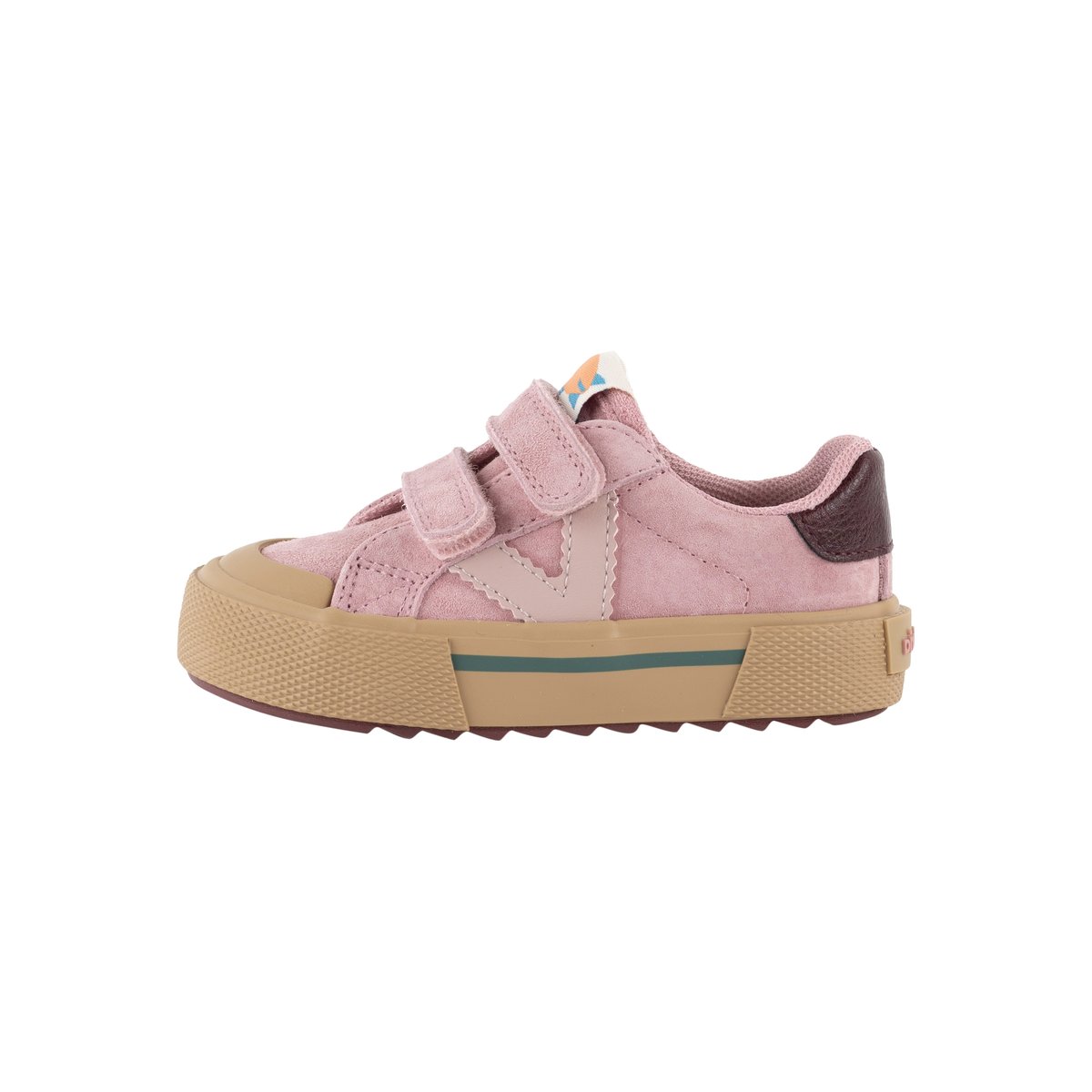 Basket Basse Cuir rose, VICTORIA