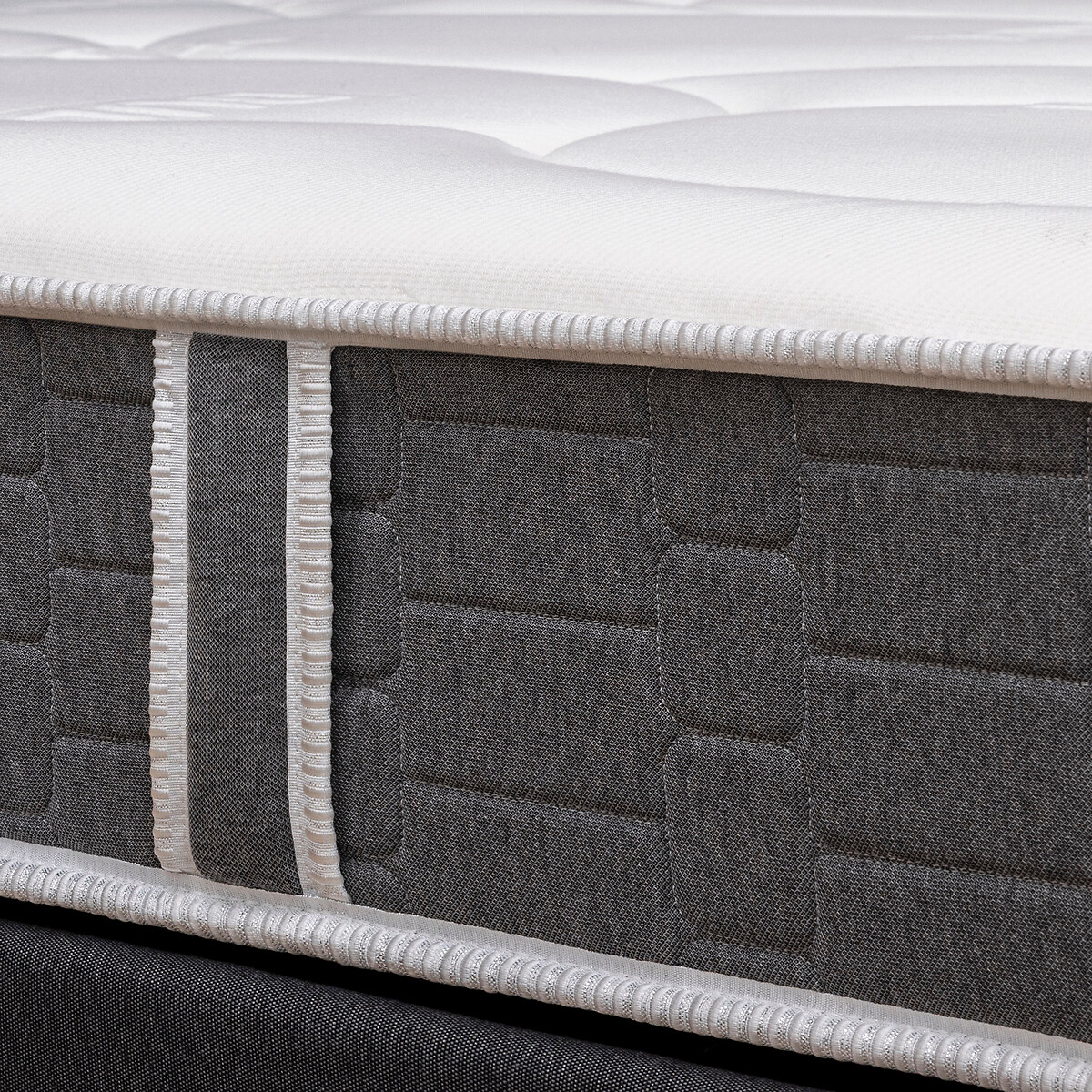 Materasso in schiuma HR + set di basi comfort bianco/grigio, BULTEX