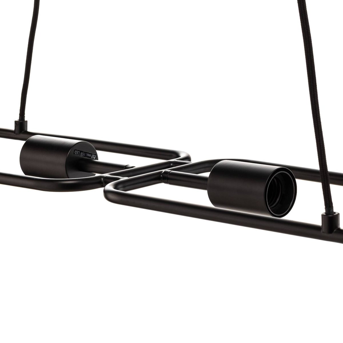 Suspension en métal design, Tornike noir mat, LUCANDE