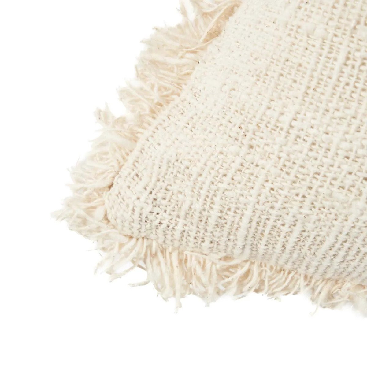 Housse de coussin en coton GILI PALM noir beige, BAZAR BIZAR